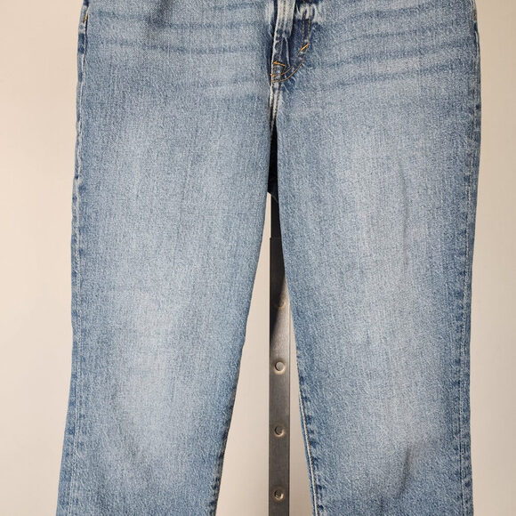 & Denim Vintage Mom Jeans Ultra High Rise Cropped Ankle Denim Jeans Size 2 - Picture 3 of 8